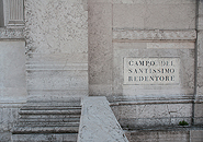 Kirche Il Redentore auf der Giudecca - Fassadendetail.