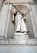 Kirche Il Redentore auf der Giudecca - Fassadendetail.