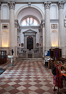 Il Redentore, Kirchenhalle - Blick in eine der Kapellen links vom Haupteingang aus.