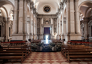 San Giorgio Maggiore - Blick in die Kirche vom Altar zum Haupteingang.