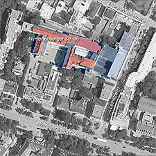 Lageplan des Jugendstil-Verlagshauses Nymphenburger Straße 86, Neuhausen-Nymphenburg (Rückgebäude).