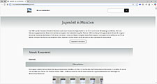 Website 'Bei uns in München/Jugendstil in München'