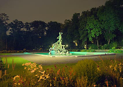 Der Neptunbrunnen im Alten Botanischen Garten, München