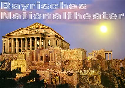 Das Bayrische Nationaltheater am Residenzplatz in München