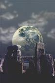Stonehenge und der Mond