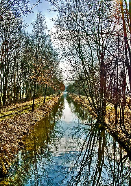 Kanal bei Dirnismaning im Frühling