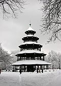 Der Chinesische Turm im Winter