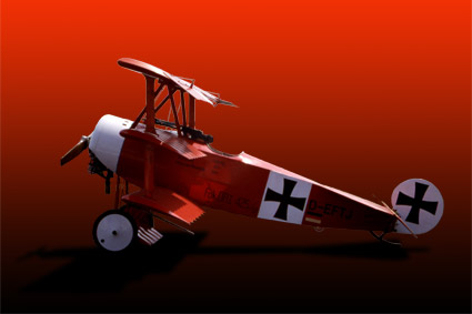 Flugf�higer Nachbau der Fokker Dr I, die von Manfred von Richthofen geflogen wurde