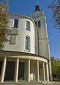 Rechter Turm der Kirche Christkönig, München-Nymphenburg