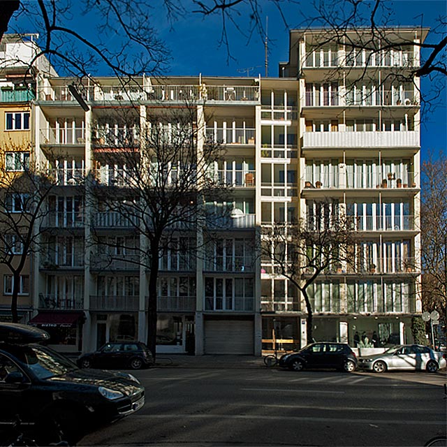Ansicht der Fassade zur Franz-Joseph-Straße (Ansicht von Süden).